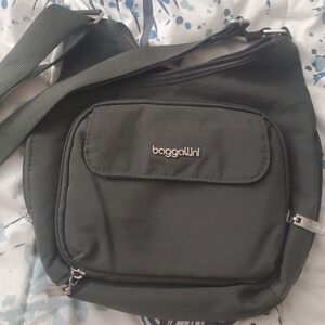 Cross body unisex grey bag
